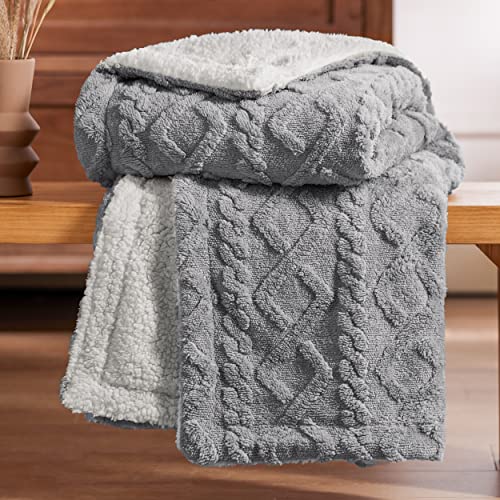 Sherpa Throw Blanket - Cozy, Soft, Warm Fleece