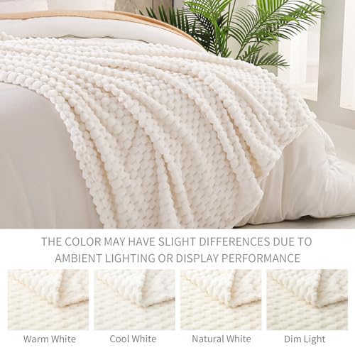 Stylish Extra Large Jacquard Throw Blanket, Clouds Design