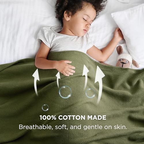 Soft Cozy Cotton Blanket for Queen Size Bed