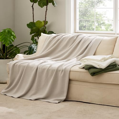 Soft Cozy Cotton Blanket for Queen Size Bed
