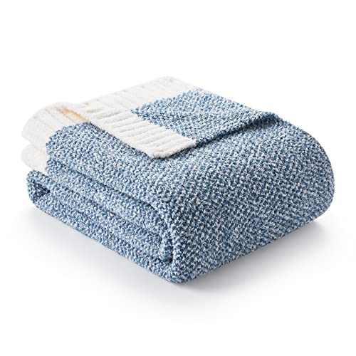 Heather Blue Snuggle Sac Soft Throw Blanket 50" x 60
