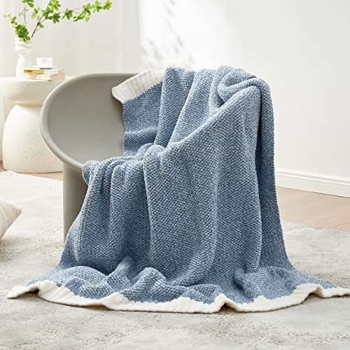 Heather Blue Snuggle Sac Soft Throw Blanket 50" x 60
