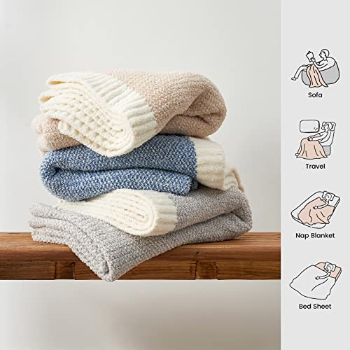 Heather Blue Snuggle Sac Soft Throw Blanket 50" x 60