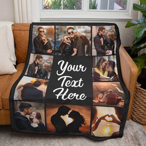 Personalized Photo Blanket for Valentines Day Gifts