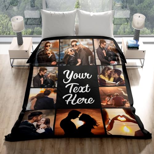 Personalized Photo Blanket for Valentines Day Gifts