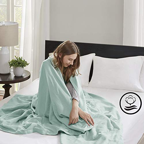 Madison Park Luxury Cotton Blanket - Soft & Cozy