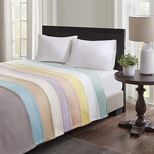 Madison Park Luxury Cotton Blanket - Soft & Cozy