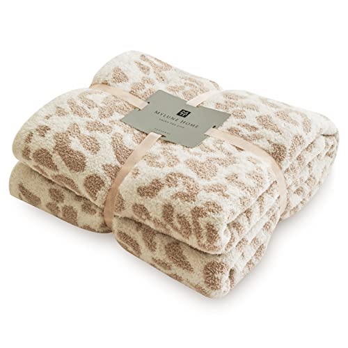 Ultra Soft Leopard Throw Blanket - Khaki (51x63)