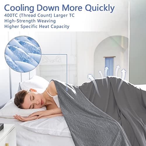 Queen Size Cooling Blanket for Hot Sleepers - Ultra-Light