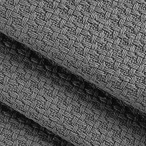 BELIZZI HOME Cotton Thermal Blanket Full Queen Charcoal