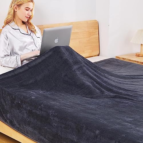 Premium Fleece Blanket Queen Size - Lightweight & Soft