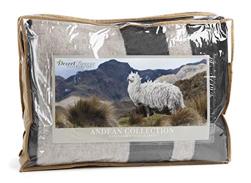 Andean Collection Alpaca & Merino Wool Queen Size Blanket