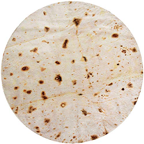 Burritos Tortilla Throw Blanket - Soft Flannel Taco