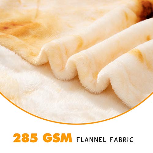 Burritos Tortilla Throw Blanket - Soft Flannel Taco