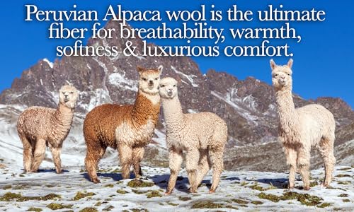 Andean Collection Alpaca & Merino Wool Queen Size Blanket