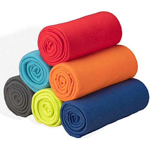 SG Glory Fleece Blanket 6-Pack: Cozy & Stylish 50x60