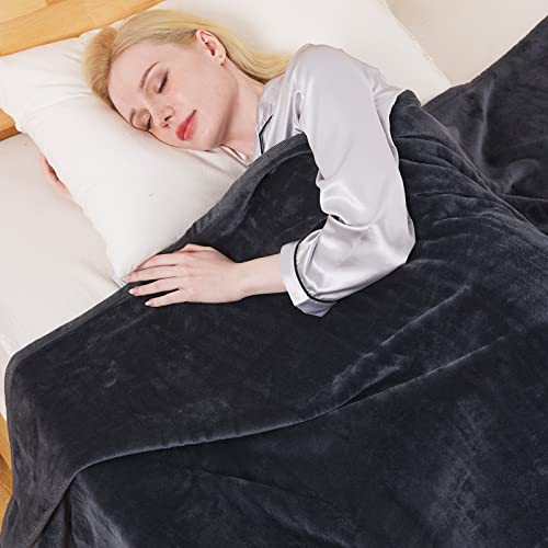 Premium Fleece Blanket Queen Size - Lightweight & Soft