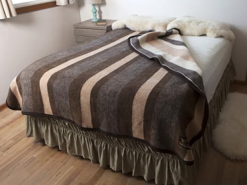 Andean Collection Alpaca & Merino Wool Queen Size Blanket