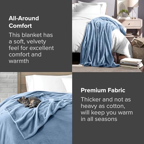 Ultra Soft Fleece Blanket for Bed, Sofa, Travel