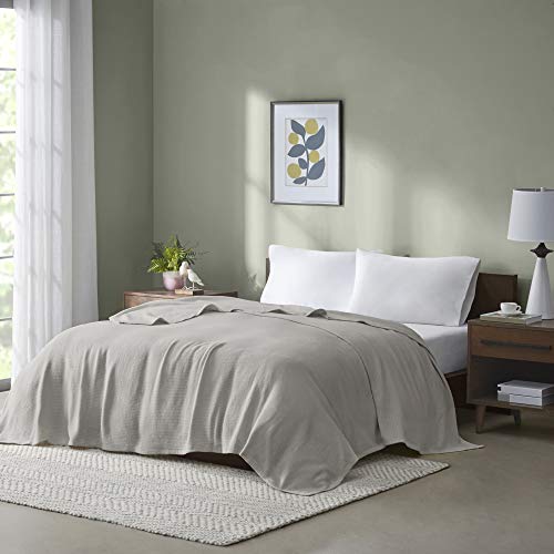 Luxury Cotton Blanket - Grey King Size 108x90