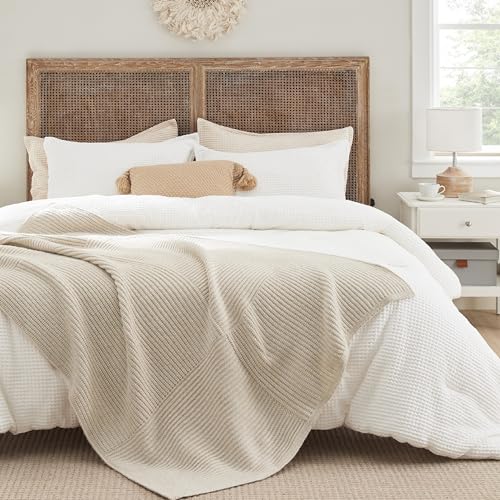 Bedsure Knitted Throw Blanket - Soft Cozy & Lightweight