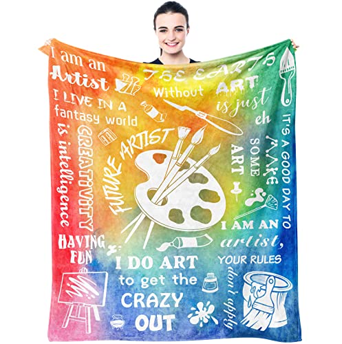 Artist-themed Blanket: Perfect Gift for Art Lovers