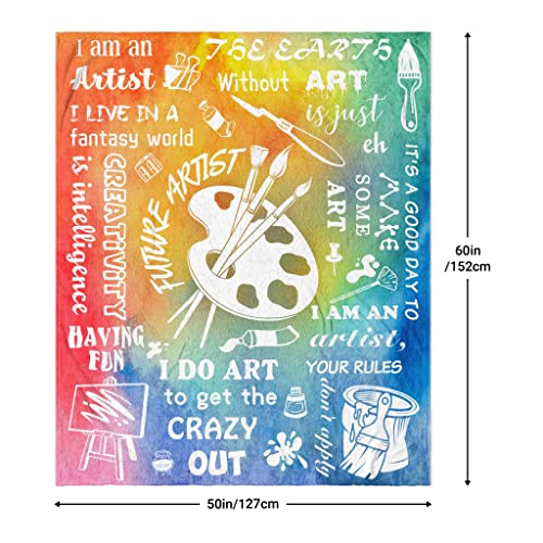 Artist-themed Blanket: Perfect Gift for Art Lovers