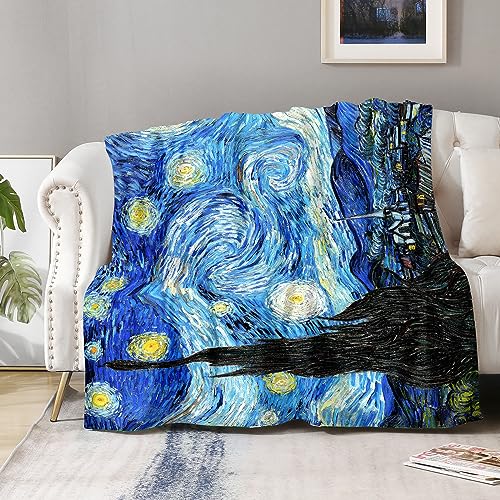Vincent Van Gogh Starry Night Blanket - Abstract Art