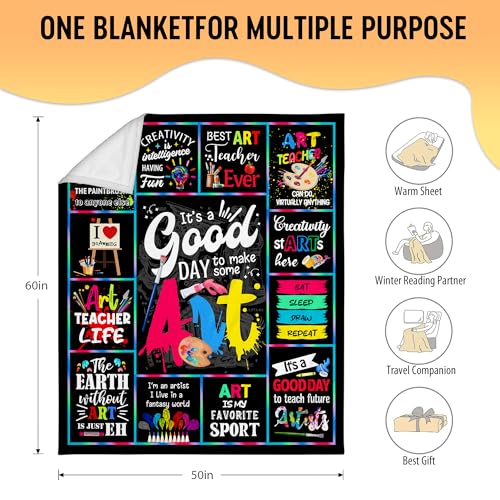 Velivn Artist Gifts - Soft Fannel Throw Blanket