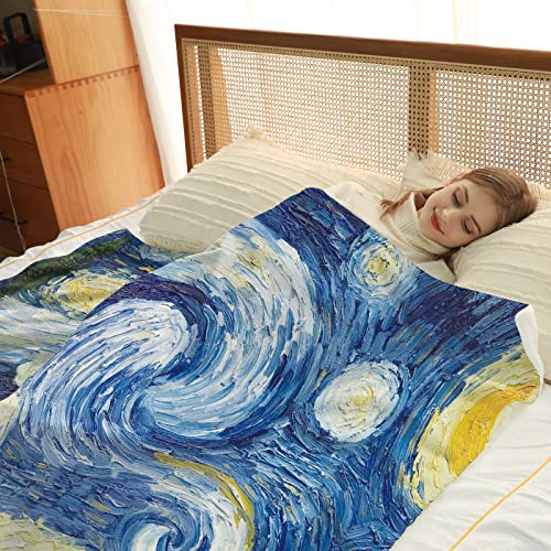 Vincent Van Gogh Starry Night Blanket for Home Décor