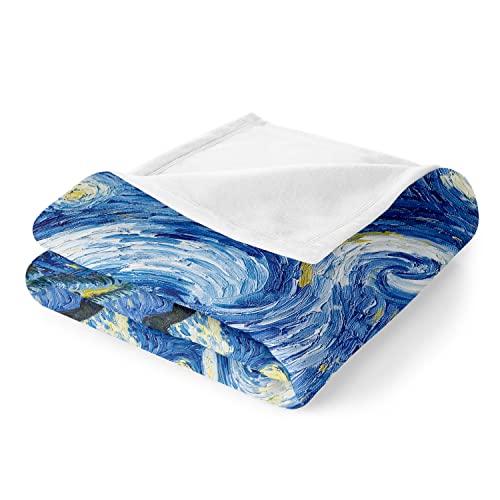 Vincent Van Gogh Starry Night Blanket for Home Décor