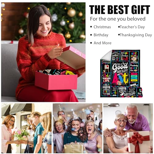 Velivn Artist Gifts - Soft Fannel Throw Blanket