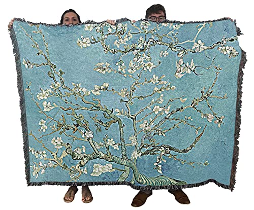 Vincent Van Gogh Almond Blossoms Cotton Throw Blanket