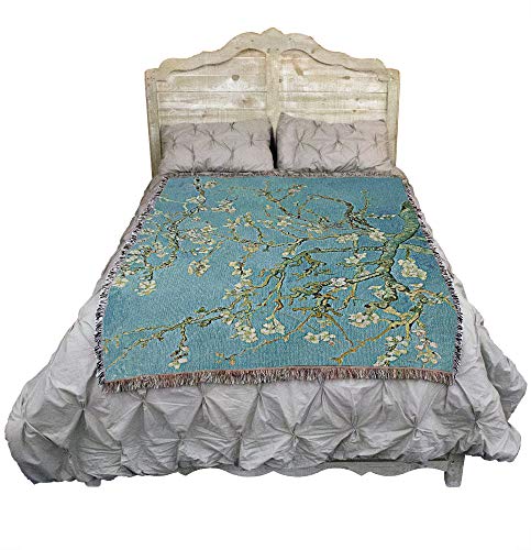 Vincent Van Gogh Almond Blossoms Cotton Throw Blanket