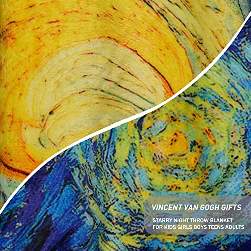 Starry Night Van Gogh Art Blanket for All Ages