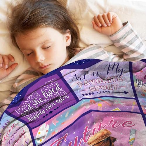 WADHULKTIL Artist Gifts Blanket, Art Lover's Birthday Gift