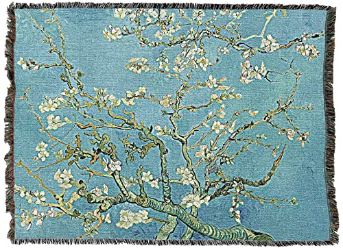 Vincent Van Gogh Almond Blossoms Cotton Throw Blanket