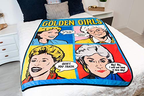 Golden Girls Pop-Art Gallery Throw Blanket | Famous Quotes