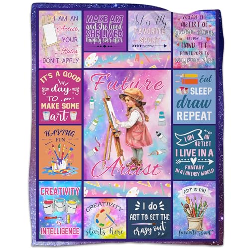 WADHULKTIL Artist Gifts Blanket, Art Lover's Birthday Gift