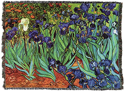 Vincent Van Gogh Irises Blanket - Fine Art Throw