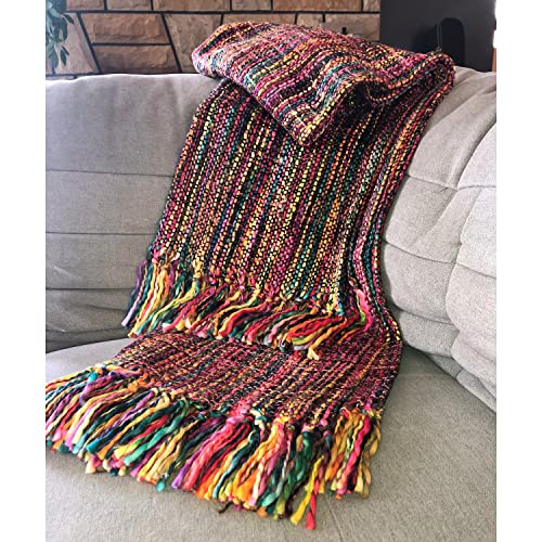 Chunky Knit Throw for Stylish Indoor & Outdoor Decor