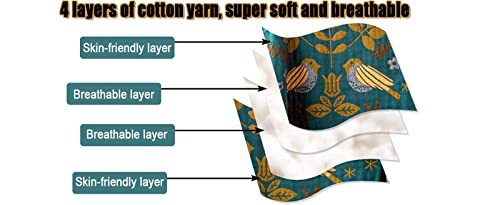 Boho Cotton Throw Blanket for Bed and Couch