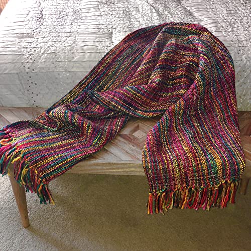 Chunky Knit Throw for Stylish Indoor & Outdoor Decor