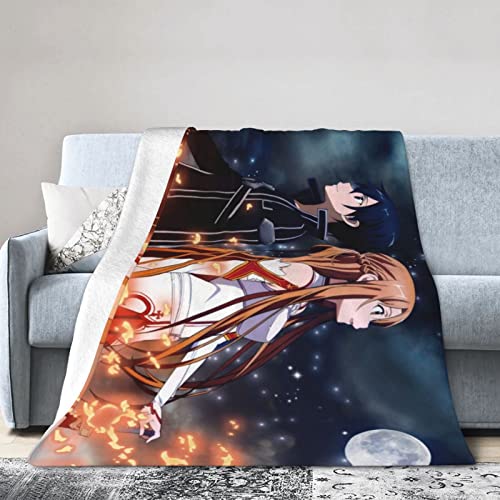 SAO Ultra-Soft Micro Fleece Blanket for Indoor/Outdoor Decor