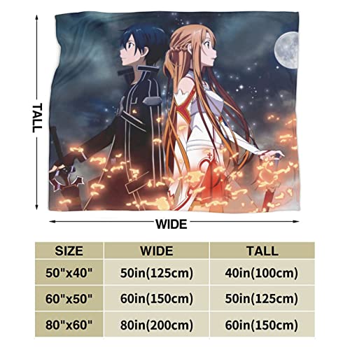 SAO Ultra-Soft Micro Fleece Blanket for Indoor/Outdoor Decor