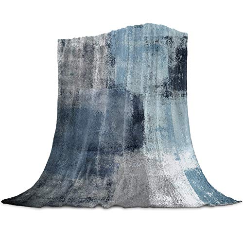 Abstract Paint Art Graffiti Flannel Blanket, Cozy 40x50in