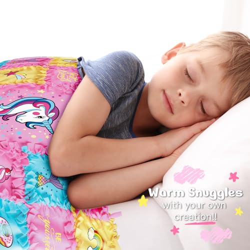 EDUMAN No Sew Fleece Blanket DIY Craft Kit