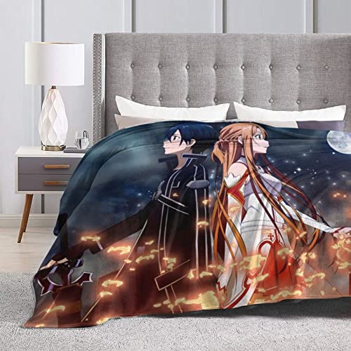 SAO Ultra-Soft Micro Fleece Blanket for Indoor/Outdoor Decor