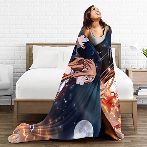 SAO Ultra-Soft Micro Fleece Blanket for Indoor/Outdoor Decor