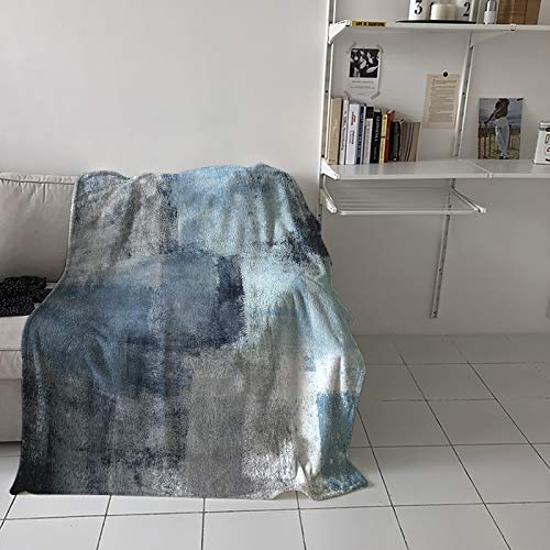 Abstract Paint Art Graffiti Flannel Blanket, Cozy 40x50in